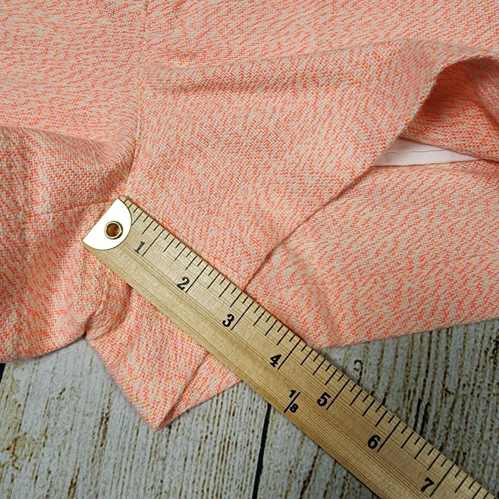 Lilly Pulitzer Shorts Womens Size 4 Orange &‎ Beige, Fringe Detail